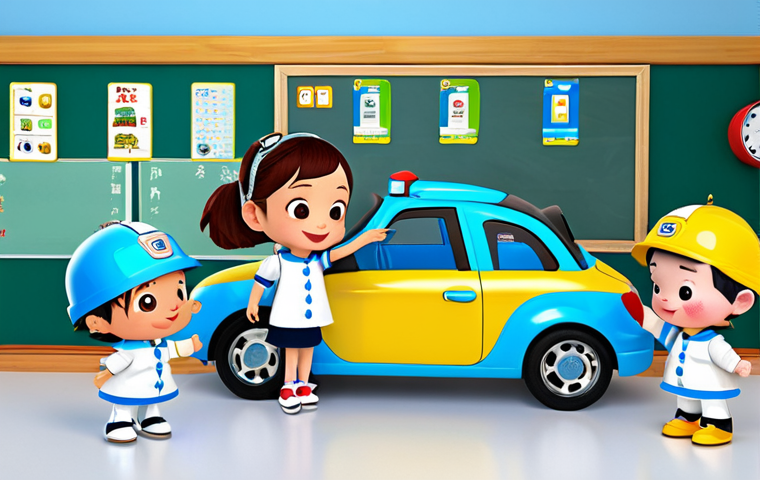 Interactive Learning Game**

"Robocar Poli and his team (Amber, Roy, Helly) are teaching kids Chinese vocabulary with flashcards, classroom setting, fully clothed, appropriate attire, safe for work, perfect anatomy, natural proportions, bright colors, family-friendly, educational illustration, learning environment"

**