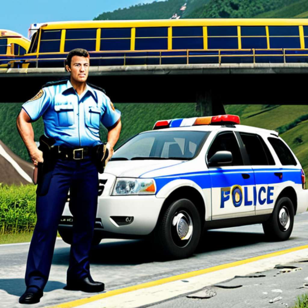 Polly the Leader**

"Polly, a brave and resolute police car, leading a team in a safe rescue operation in Bodo Village. He is fully clothed in his police car form, with a determined expression. Background shows a damaged school bus and a bridge. Bright, daytime lighting. Safe for work, appropriate content, family-friendly, professional illustration, perfect anatomy, correct proportions, natural pose, well-formed wheels, proper number of wheels."

**