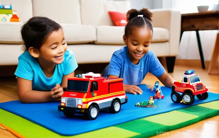 로보카폴리와 브랜드 마케팅 전략 - **Prompt 1: Robocar Poli's Safety Lesson**
    A bright, friendly outdoor scene on a sunny day. Robo...