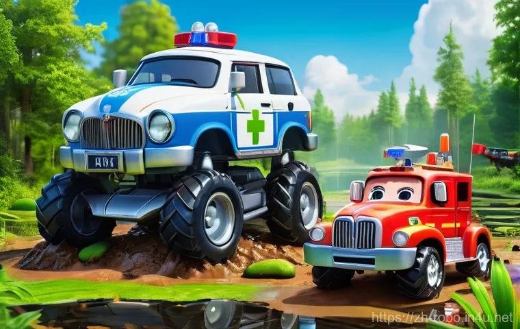로보카폴리 시즌3 요약 - **Prompt 1: "Robocar Poli Team's Dynamic Swamp Rescue"**
    A vibrant, high-energy animation style ...