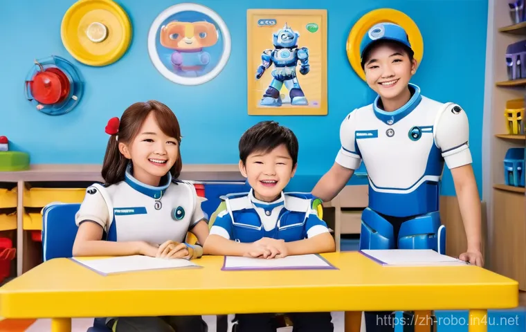 로보카폴리 제작진의 열정 - **Prompt 2: "Poli's Safety Lesson with Children"**
    Poli, in his humanoid robot form, stands at a...