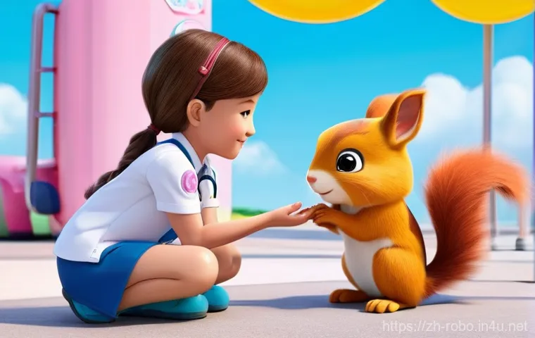 로보카폴리 캐릭터 성향과 특징 - **Roy: The Gentle Giant's Helping Hand**
    An endearing scene featuring Roy, the robust red fire t...