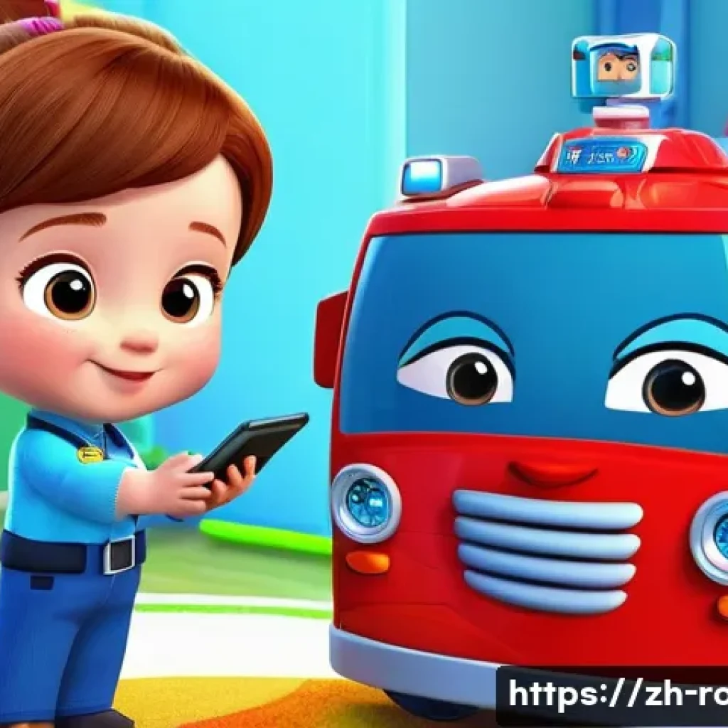 로보카폴리와 스마트 콘텐츠 - **Interactive Tablet Learning with Robocar Poli**
    A happy, fully clothed child, approximately 7 ...