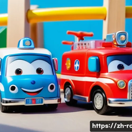 로보카폴리 장난감 트렌드 - A vibrant and colorful scene featuring multiple RoboCar Poli characters including Poli the police ca...